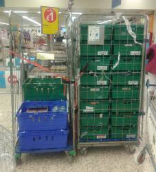 Food awaiting despatch to Barrow Food Bank